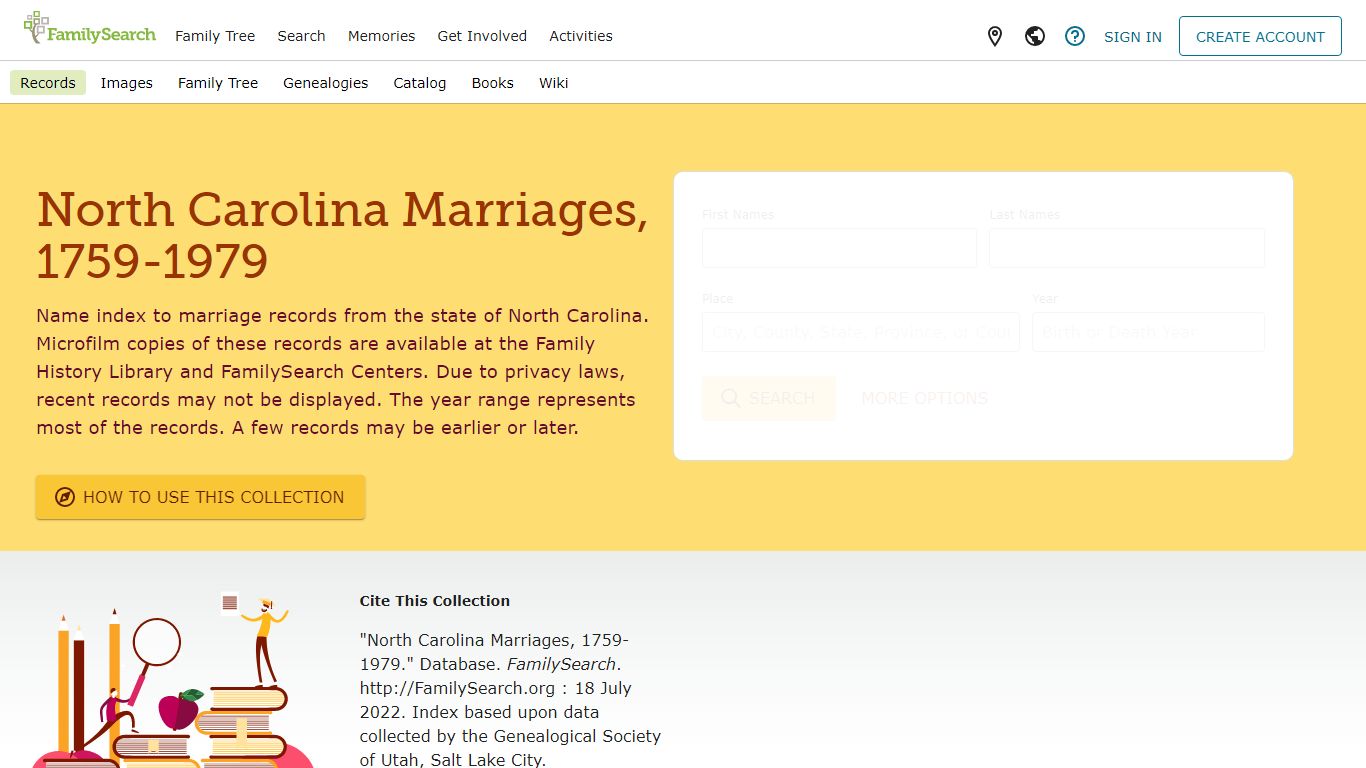 North Carolina Marriages, 1759-1979 • FamilySearch